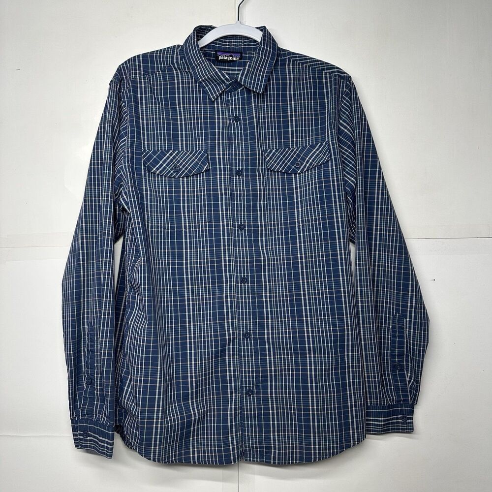 Patagonia Men’s Plaid Button Down Long Sleeve Shirt Size Medium Outdoor